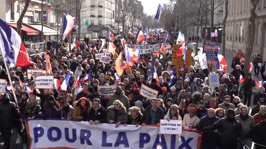 Thousands Rally in France, Germany Against US-Led NATO’s Involvement in Ukraine War