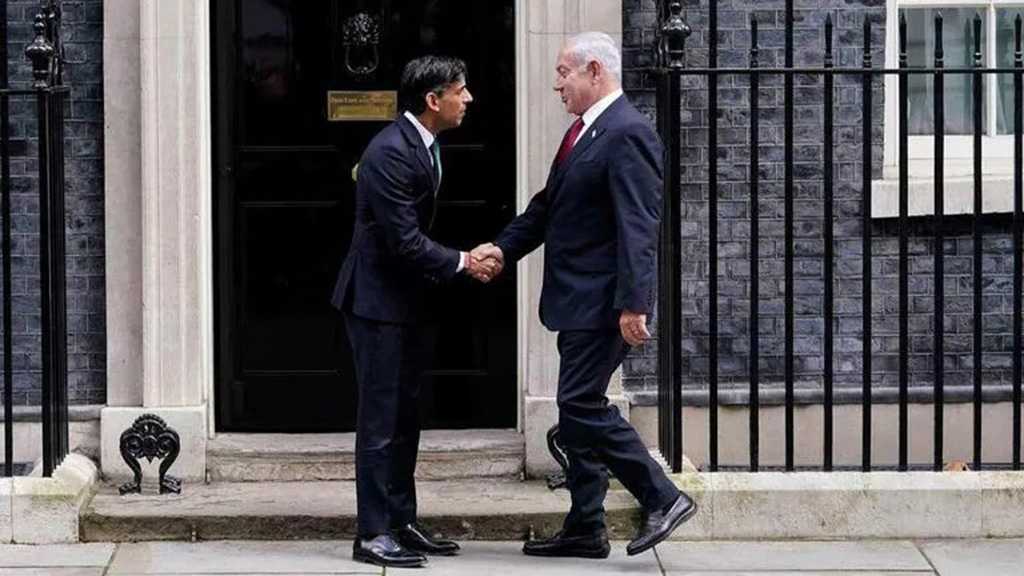 Netanyahu Meets with British PM Sunak, Received by Protests in London