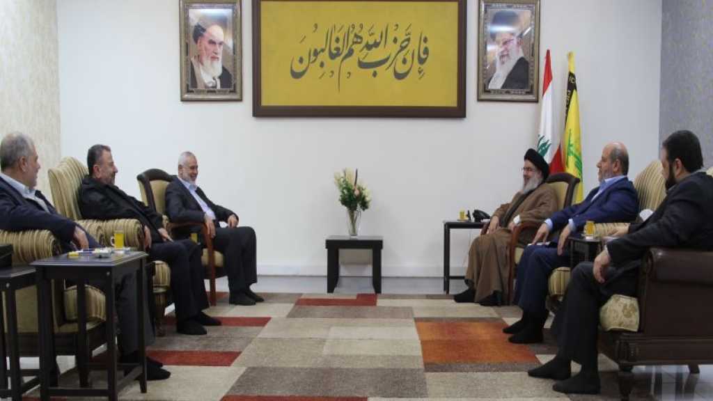 Sayyed Nasrallah Receives Hamas Delegation Headed by Haniyeh