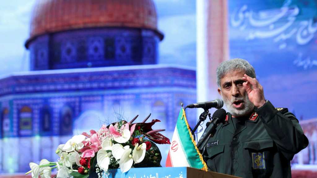 Iran’s Ghaani: Al-Quds Force to Continue Supporting Resistance Until ‘Israel’s’ Demise