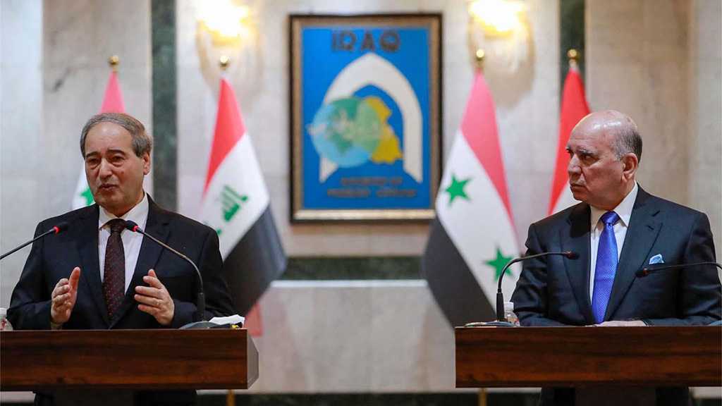 Syrian, Iraqi FMs Discuss Regional Security in Baghdad