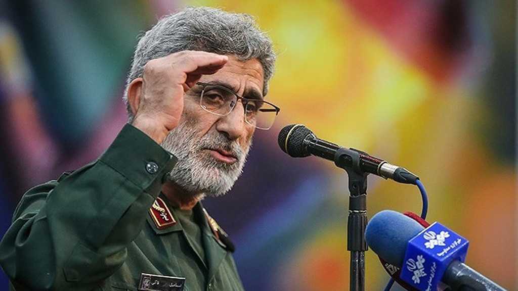 Quds Force Cmdr. Brig. Gen. Ismail Qaani: Palestinian Youth Dealt A Blow to the “Israeli” Entity in Jenin