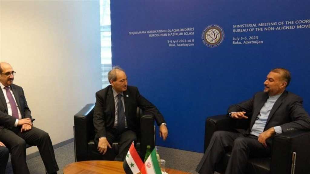  Iran Welcomes Restoration of Syria’s Regional Role