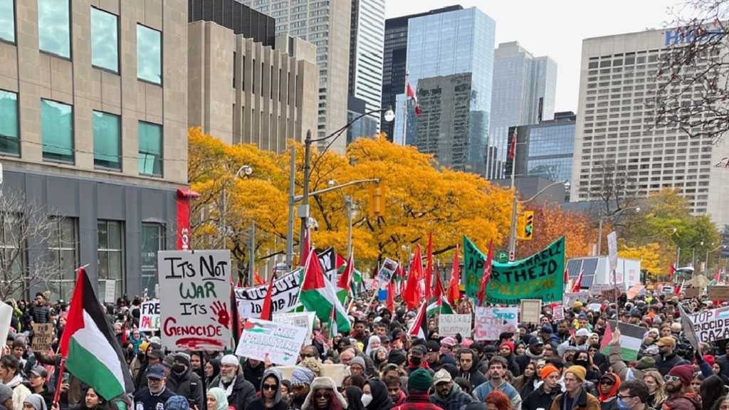 Palestine Supporters Stage London Protest, Call for Gaza Truce as “Israeli” War Rages