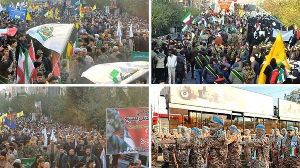 Iranians Mark Basij Week with Huge Pro-Palestine Rally in The Capital Tehran