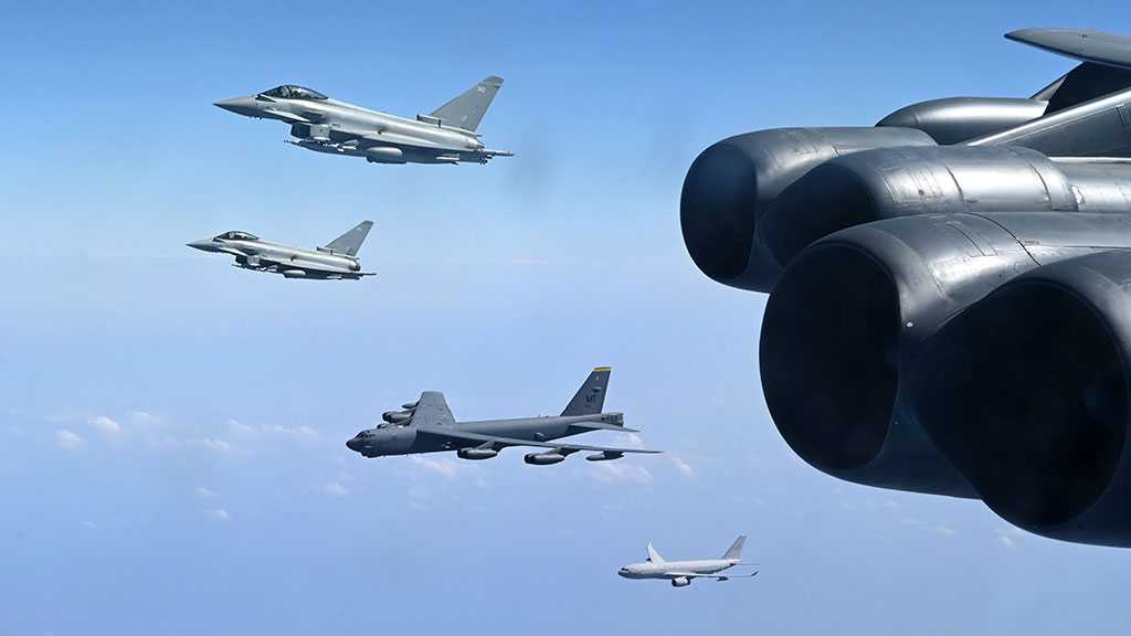US Bomber Squadron Flies Over Mediterranean as Heavy Bombs Arrive for ’Israel’