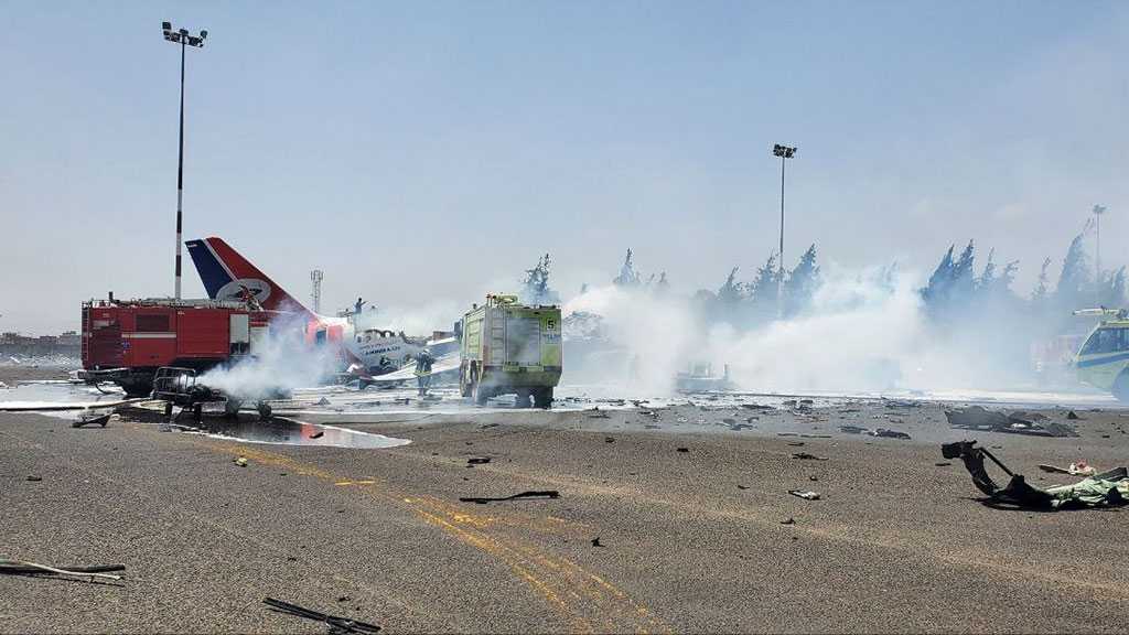 “Israeli” Warplanes Bomb Sanaa Airport, Destroy Yemen’s Only Civilian Aircraft