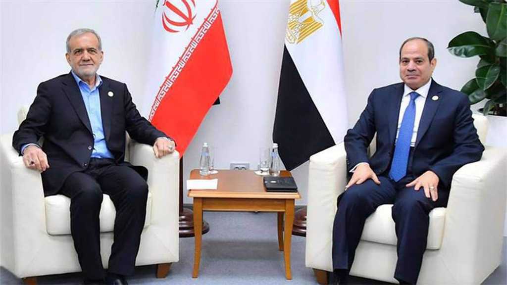Iran’s Pezeshkian, Egypt’s Sisi Say Keen to Enhance Bilateral Ties