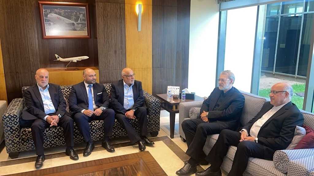 Larijani Arrives in Beirut, Meets Lebanese Officials